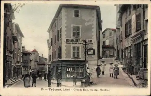Ak Trevoux Ain, Grande Rue, montee Montsee