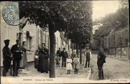 Ak Froissy Oise, Avenue des Tilleuls