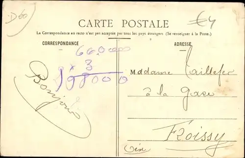 Ak Froissy Oise, Avenue des Tilleuls