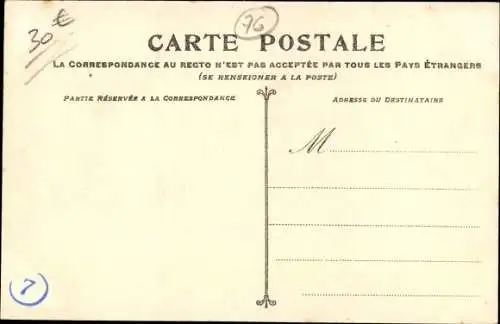 Ak Elbeuf Seine Maritime, Ravages causes par l'orage 1908, Sturmkatastrophe