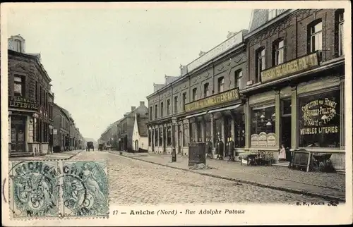 Ak Aniche Nord, Rue Adolphe Patoux