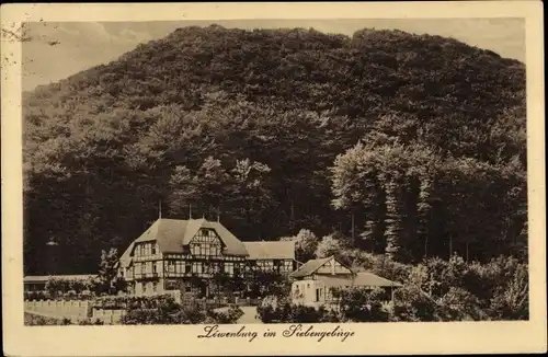 Ak Bad Honnef am Rhein, Löwenburg, Pension, Außenansicht