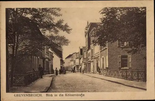 Ak Grevenbroich in Westfalen, Blick in die Kölner Straße