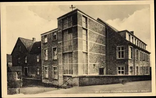 Ak Scherfede Warburg in Westfalen, St. Vincenz Hospital