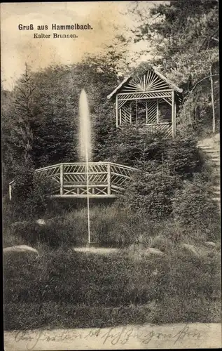 Ak Hammelbach Grasellenbach im Odenwald, Kalter Brunnen