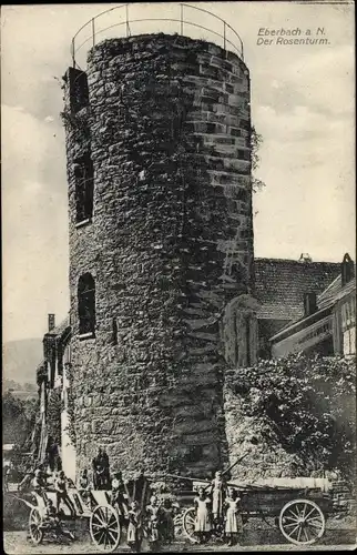 Ak Eberbach am Neckar Odenwald Baden, Der Rosenturm