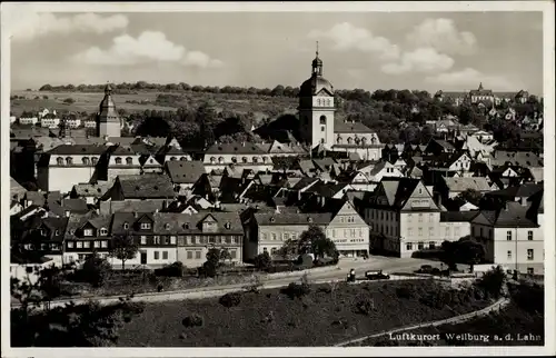 Ak Weilburg an der Lahn Hessen, Totalansicht der Ortschaft