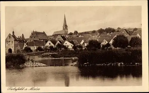 Ak Sulzfeld am Main in Unterfranken, Kirche, Totalansicht