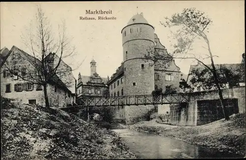 Ak Marktbreit in Unterfranken, Rathaus, Rückseite