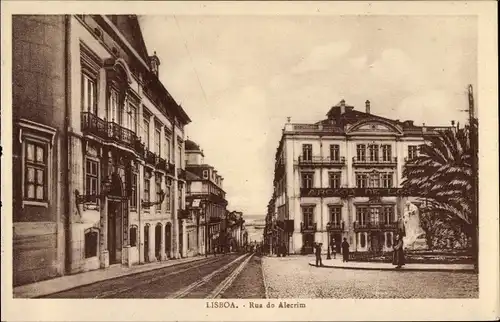 Ak Lisboa Lissabon Portugal, Rua do Alecrim