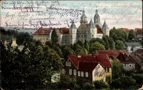 Ak Schleusingen in Thüringen, Schloss Bertholdsburg