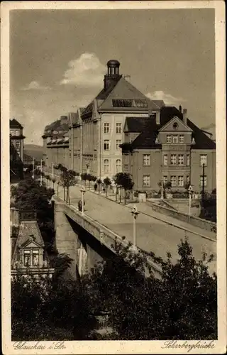 Ak Glauchau in Sachsen, Scherbergbrücke