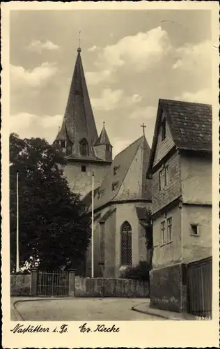 Ak Nastätten im Taunus, Evangelische Kirche