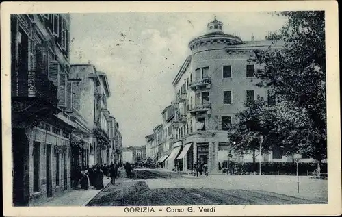Ak Gorizia Görz Friuli Venezia Giulia, Corso Giuseppi Verdi
