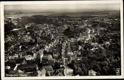 Ak Weißenfels an der Saale, Blick auf den Ort, Fliegeraufnahme