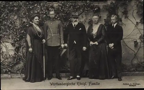 Ak Württembergische Königliche Familie, Gruppenaufnahme