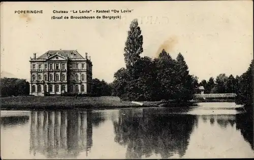 Ak Poperinghe Westflandern, Château La Lovle, Kasteel, Graaf de Brouckhoven de Bergeyck