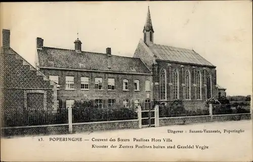 Ak Poperinghe Westflandern, Convent de Soeurs Paulines Hors Ville