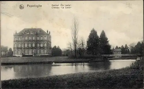 Ak Poperinghe Westflandern, Kasteel De Lovie