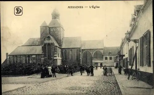 Ak Messines Mesen Westflandern, l'Eglise