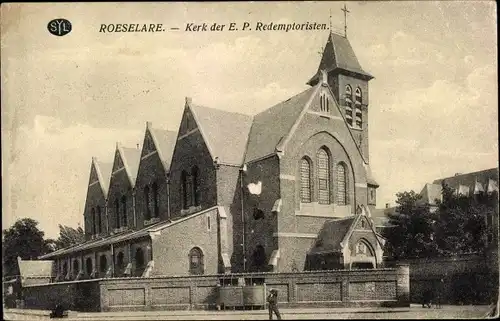 Ak Roeselare Roeselaere Rousselare Roulers Westflandern, Kerk der E.P. Redemptoristen