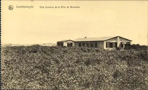 Ak Lombartzyde Lombardsijde Middelkerke Westflandern, Villa Scolaire de la Ville de Bruxelles