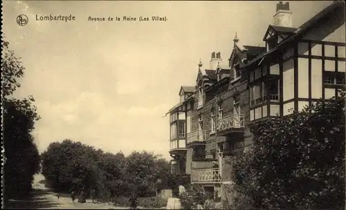 Ak Lombartzyde Lombardsijde Middelkerke Westflandern, Avenue de la Reine, Les Villas