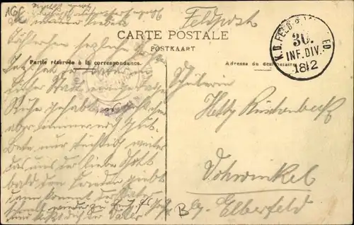 Ak Wervik Wervicq Westflandern, Rue du Pont