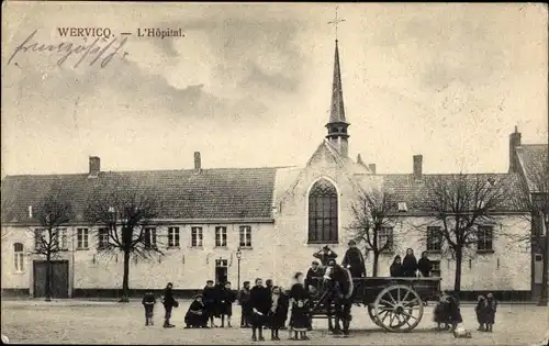 Ak Wervik Wervicq Westflandern, L'Hopital