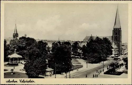 Ak Arnhem Gelderland Niederlande, Velperplein