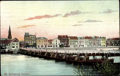 Ak Arnhem Gelderland Niederlande, Shipbrug