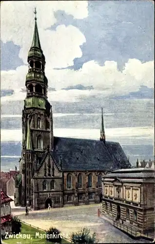 Ak Zwickau in Sachsen, Marienkirche