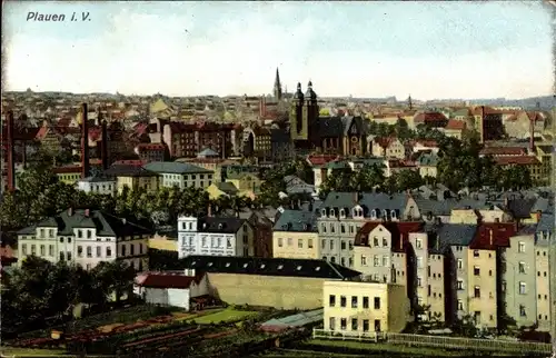 Ak Plauen im Vogtland, Panorama