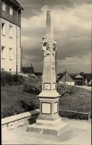 Ak Altenberg im Erzgebirge, Postmeilensäule
