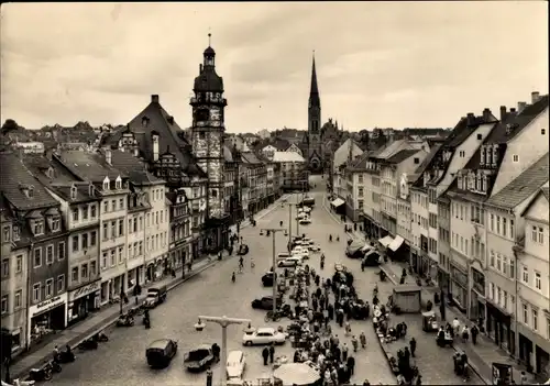 Ak Altenburg in Thüringen, Markt
