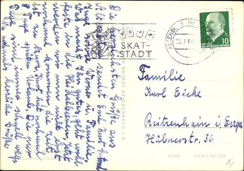 Ak Altenburg in Thüringen, Markt