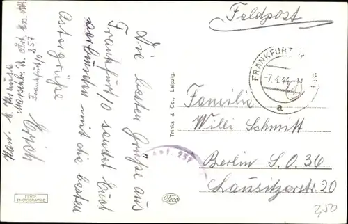 Ak Frankfurt an der Oder, Rathausgiebel