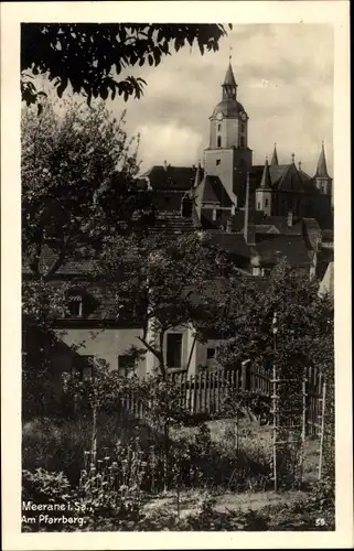 Ak Meerane in Sachsen, Am Pfarrberg, Kirche