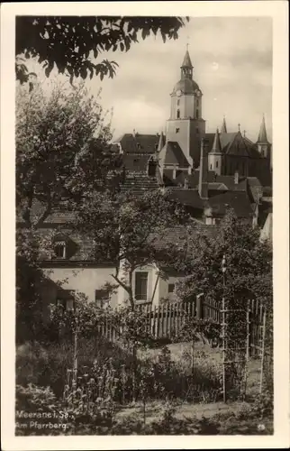 Ak Meerane in Sachsen, Am Pfarrberg, Kirche