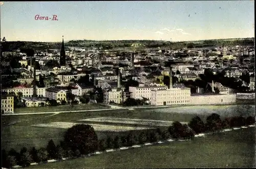 Ak Gera in Thüringen, Panorama