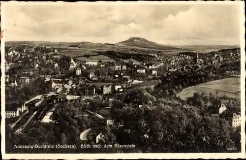 Ak Annaberg Buchholz Erzgebirge, Panorama, Bärenstein