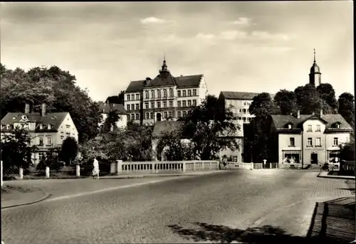 Ak Einsiedel Chemnitz, Straßenpartie