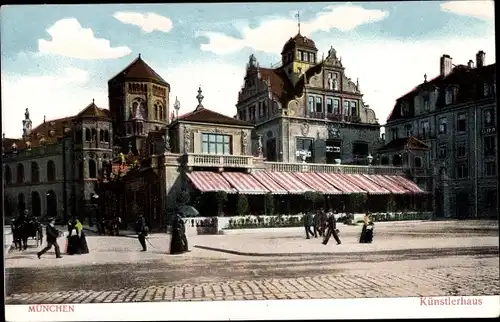 Ak München, Künstlerhaus und Synagoge