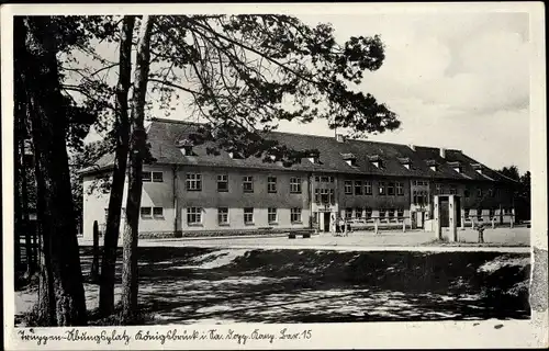 Ak Königsbrück in der Oberlausitz, Truppenübungsplatz, Dopp. Kompanie Baracke 15