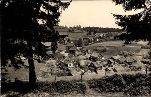 Ak Vesser Schmiedefeld am Rennsteig Thüringen, Blick auf Ortschaft und Umgebung