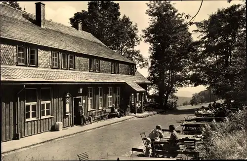 Ak Vesser Suhl in Thüringen, Ferienheim und Berggaststätte Stutenhaus, VEB Carl Zeiss Jena