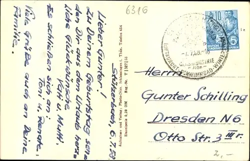 Ak Stützerbach Ilmenau Thüringen, Ortschaft mit Landschaftsblick