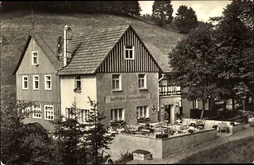 Ak Frauenwald am Rennsteig Ilmenau in Thüringen, Gasthof Fraubachmühle