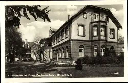 Ak Friedensau Möckern Jerichower Land, Sanatorium