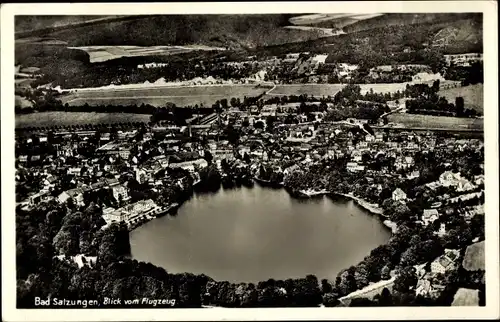 Ak Bad Salzungen in Thüringen, Blick vom Flugzeug, Panorama